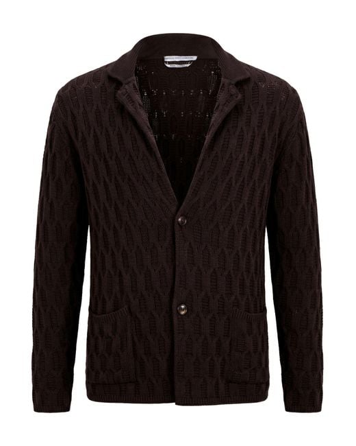 Daniele Alessandrini Black Cardigan Acrylic, Wool for men
