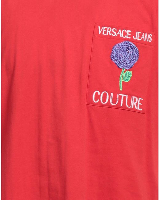 Versace Red T-Shirt Cotton for men