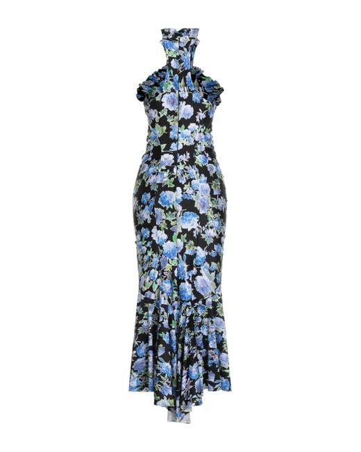 Philosophy Di Lorenzo Serafini Blue Maxi Dress Polyamide, Elastane
