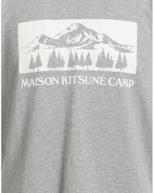 Maison Kitsuné Gray T-Shirt Cotton for men