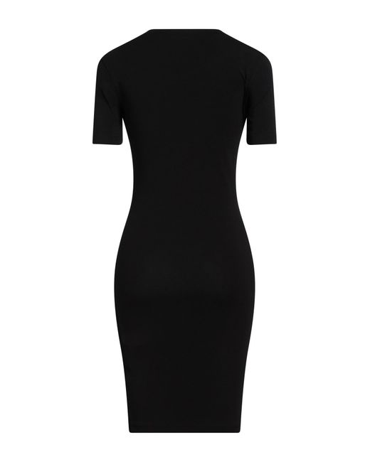 Versace Black Mini Dress Cotton, Elastane