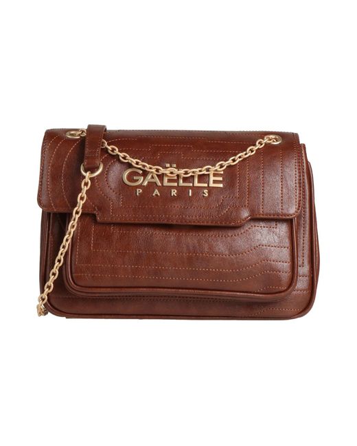 Gaelle Paris Brown Umhängetasche