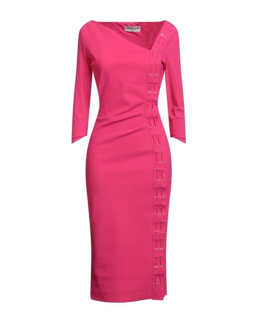 La Petite Robe Di Chiara Boni Pink Midi Dresses