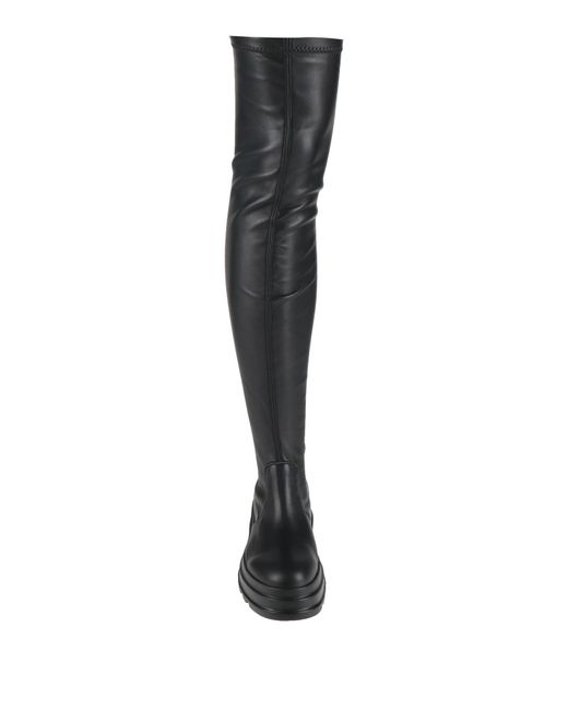 Frau Black Boot Textile Fibers