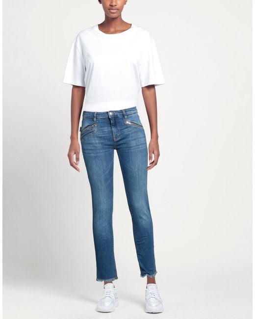 Zadig & Voltaire Blue Jeans Cotton, Elastane
