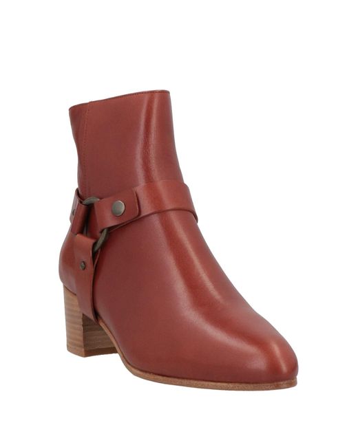 Sessun Red Ankle Boots