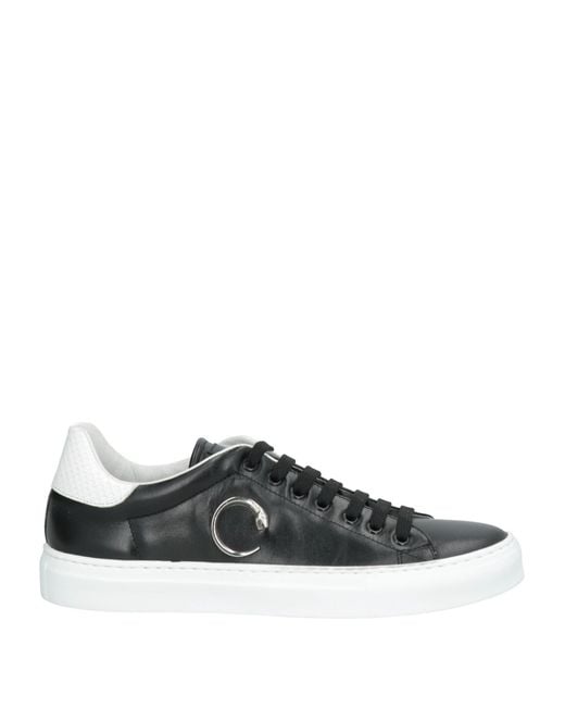 Roberto Cavalli Black Sneakers Calfskin for men