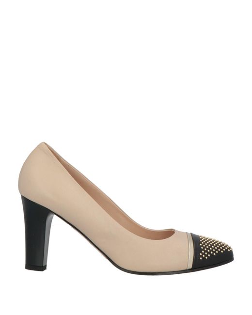 Donna Soft White Pumps Leather