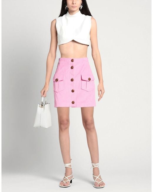 MVP WARDROBE Pink Mini Skirt