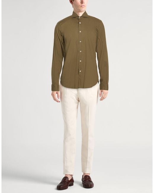 Fedeli Green Shirt for men