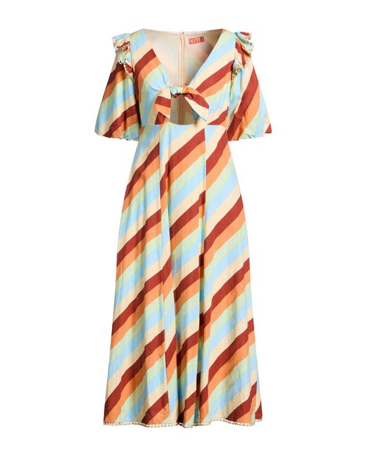 Kitri Orange Midi Dresses