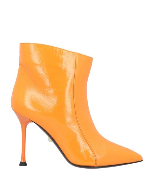 ALEVI Orange Ankle Boots