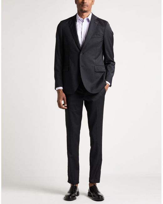 Tombolini Blue Suit Polyester, Wool, Viscose for men