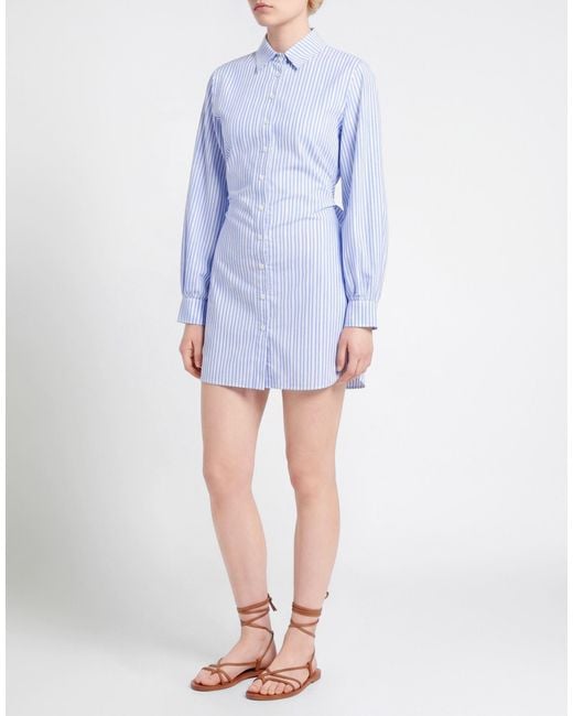 ME FUI Blue Mini Dress Cotton