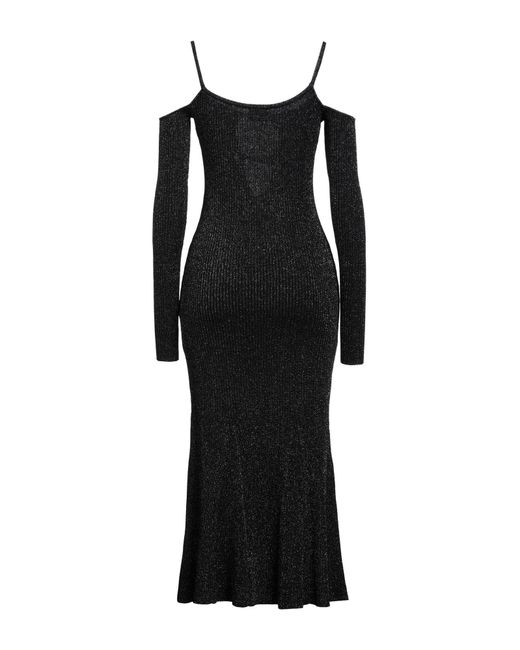 Versace Jeans Couture Black Midi Dress