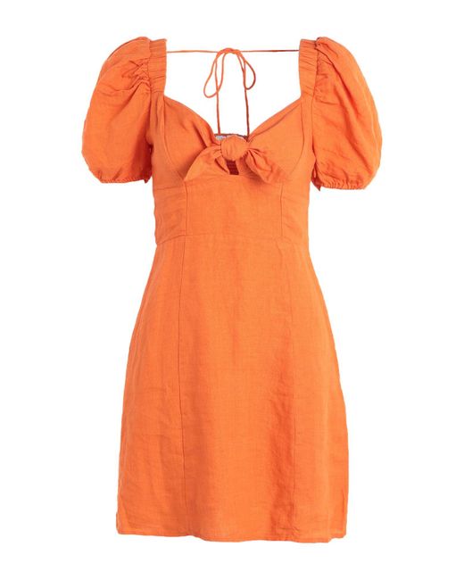 & Other Stories Orange Short Dress