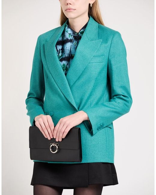 Hevò Green Blazer Polyamide, Linen