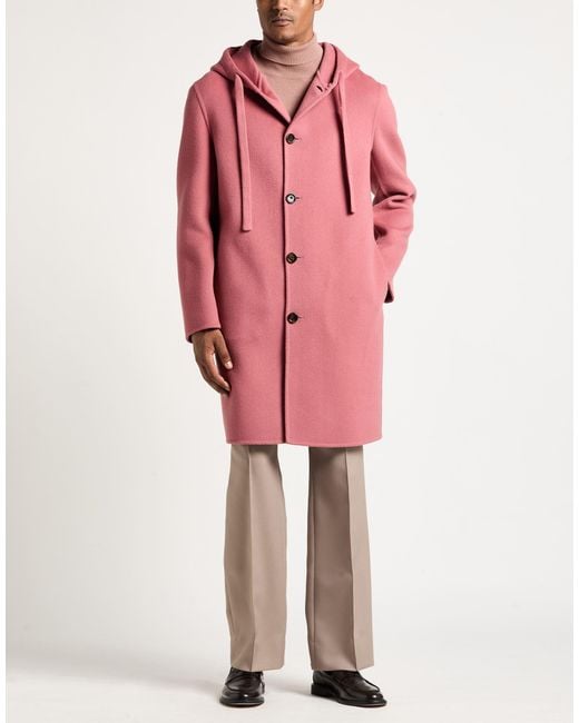 Lardini Pink Coat Wool for men