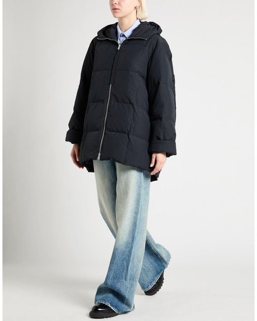 Jil Sander Black Puffer Polyester, Cotton