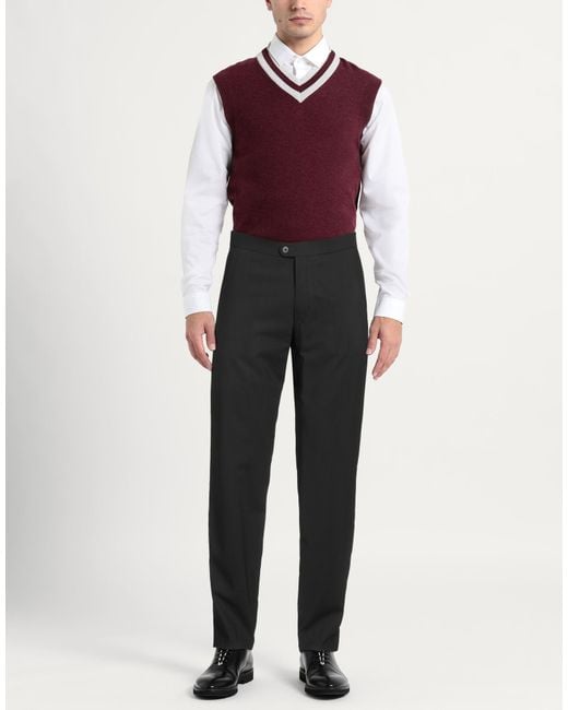 EDUARD DRESSLER Black Trouser for men
