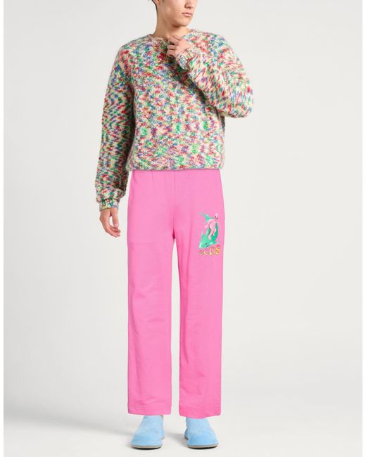Gcds Pink Fuchsia Pants Cotton for men