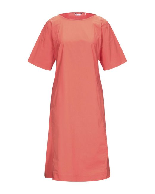 Caliban Orange Midi Dress