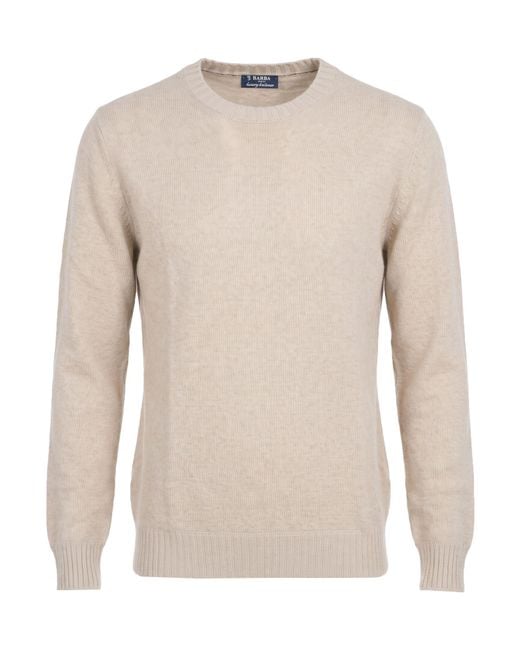 Pullover Barba Napoli de hombre de color Natural