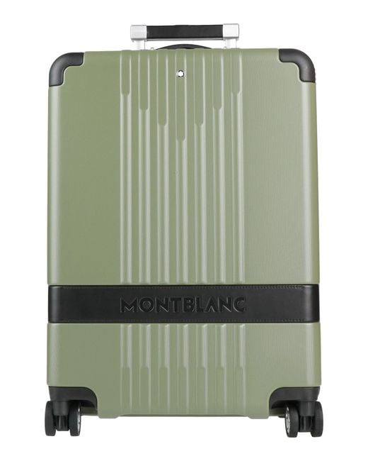 Montblanc Green Wheeled Luggage Polycarbonate, Leather