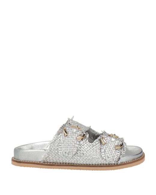 Emanuélle Vee White Sandals Leather