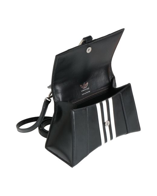 BALENCIAGA adidas コラボ　ボディバッグ レザー ブラック BALENCIAGA（バレンシアガ） adidas アディダスコラボ ウエストバッグ