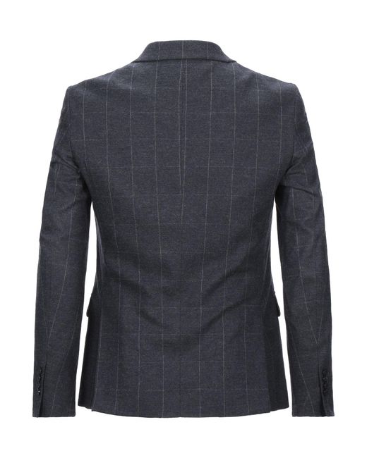 Daniele Alessandrini Blue Blazer Viscose, Wool, Polyamide, Elastane for men