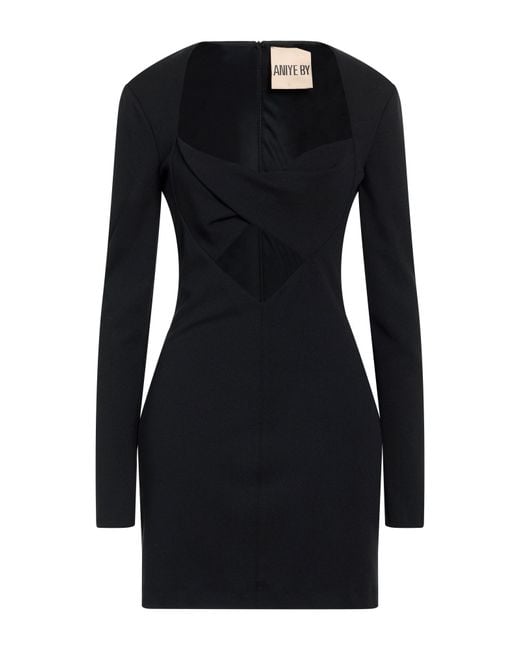 Aniye By Black Mini Dress Polyester, Elastane