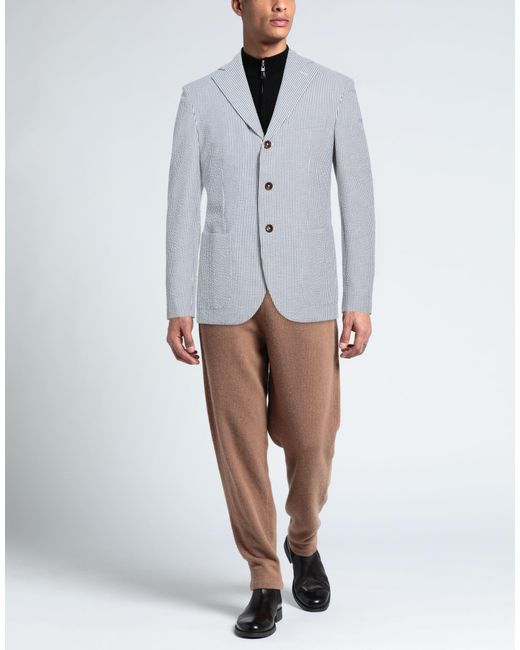 Montedoro Blue Blazer Cotton, Elastane for men