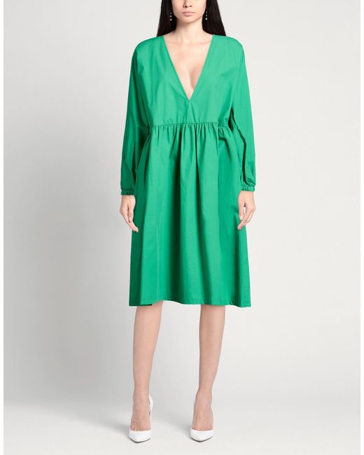 L.F.Markey Green Midi Dresses