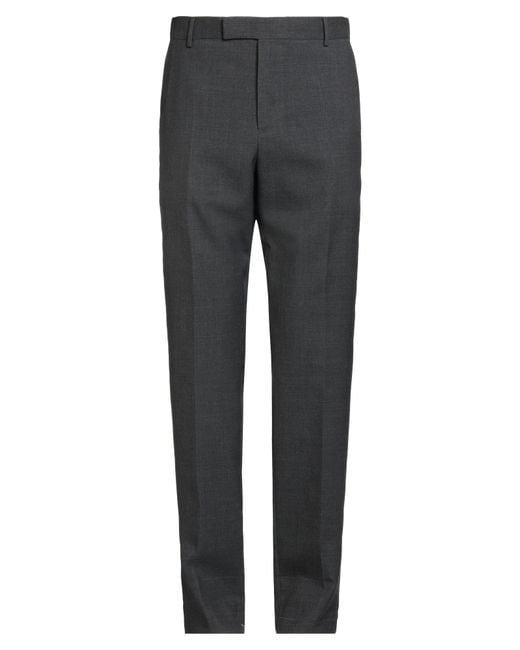 Dunhill Gray Pants Polyester, Wool, Elastane for men