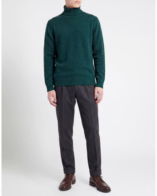 Zanone Green Turtleneck Alpaca Wool, Polyamide for men