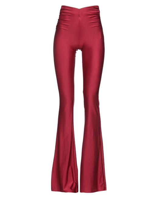 Aniye By Red Burgundy Pants Polyester, Elastane