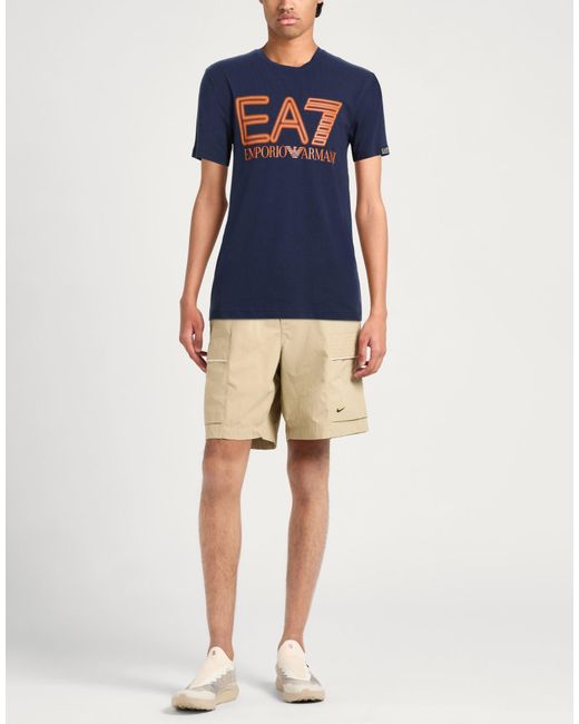 EA7 Blue T-Shirts for men