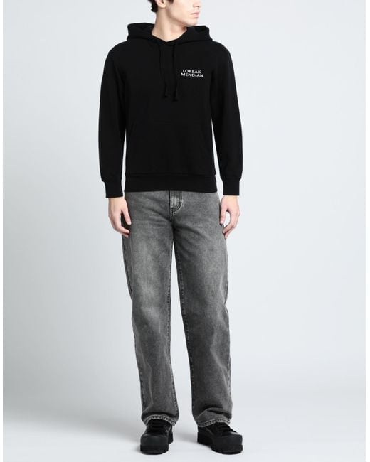Loreak Mendian Black Sweatshirt for men