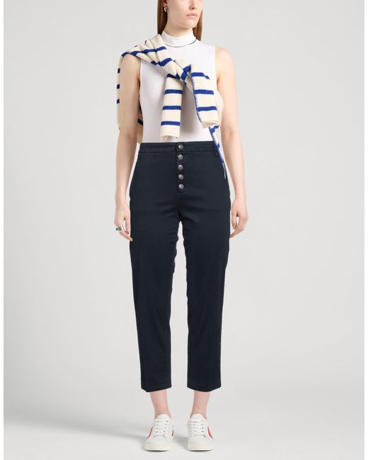 Dondup Blue Pants Cotton, Elastane