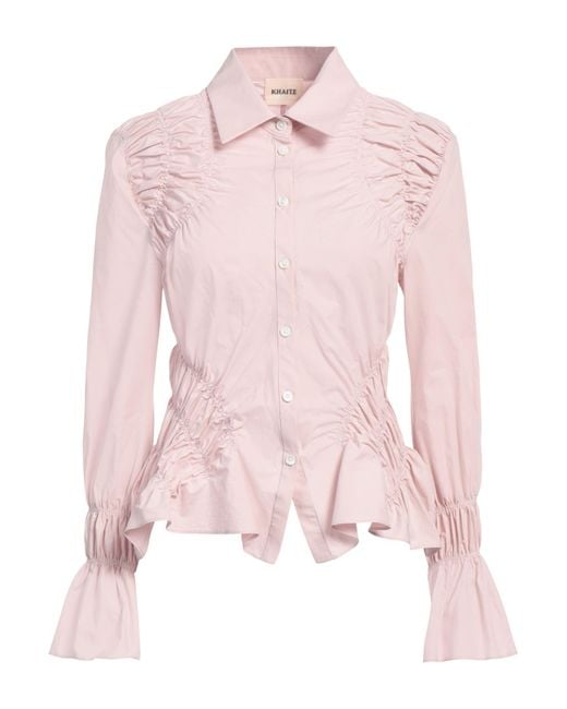 Khaite Pink Shirt Cotton