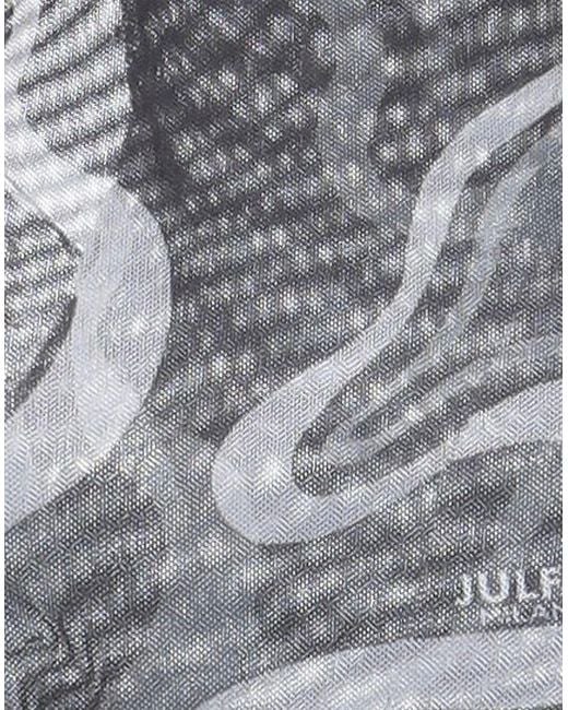 Julfer Gray Top Polyester, Elastane