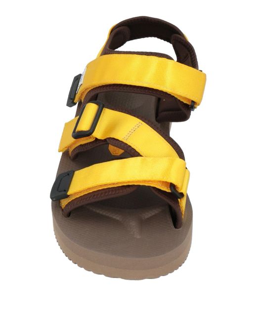 Suicoke Yellow Sandals for men