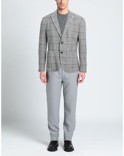 L.b.m. 1911 Gray Blazer for men