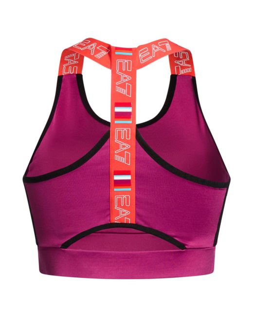 EA7 Pink Top Polyamide, Elastane, Polyester