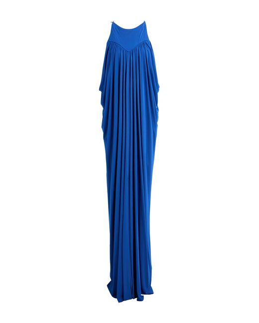 Alberta Ferretti Blue Maxi Dress Viscose
