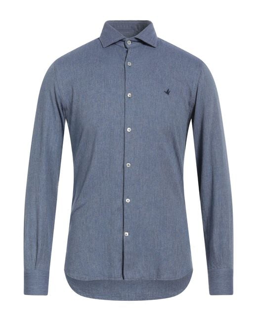 Brooksfield Blue Shirt Cotton for men