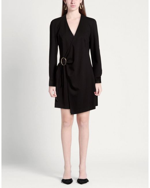 HANAMI D'OR Black Mini Dress Viscose, Polyamide, Elastane