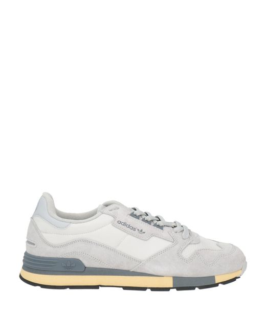 Adidas Originals White Light Sneakers Leather, Textile Fibers for men