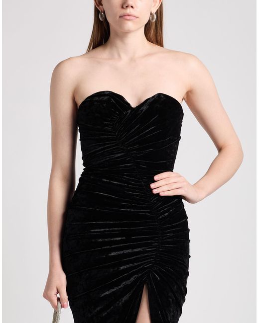 Alexandre Vauthier Black Maxi Dress Polyester, Elastane